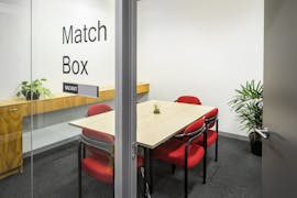 Match Box | 6 Person Meeting Room, meeting room at 90 Maribyrnong Street, image 1