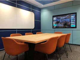 Just Innovate, meeting room at JustCo 447 Collins Street, image 1