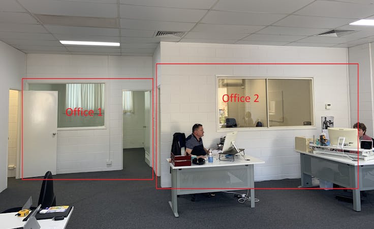 Office space for rent. $250 per week. 4.35m x 5.4m, private office at Private Office (Furnished/Unfurnished), includes Kitchen, Bathroom, Wifi ample street parking - Bundall, image 1