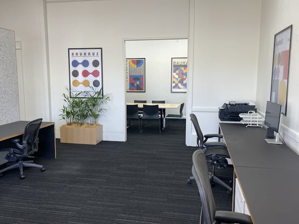 Open plan work desks and dedicated meeting room, shared office at Glen Osmond Rd shared office, image 1