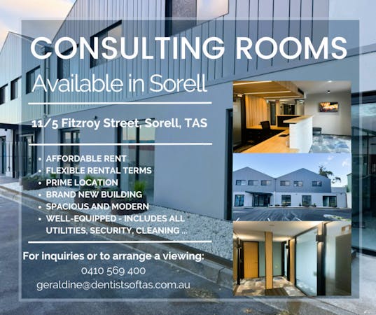 CONSULTING ROOMS, serviced office at ALLIED HEALTH HUB Hobart/Sorell, image 1
