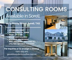 CONSULTING ROOMS, serviced office at ALLIED HEALTH HUB Hobart/Sorell, image 1