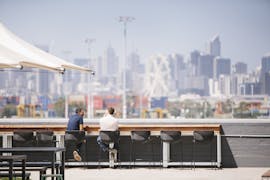 This rooftop office space boasts incredible views of Melbourne's CBD, image 1