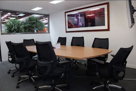 8-person meeting space, perfect for client presentations., image 1