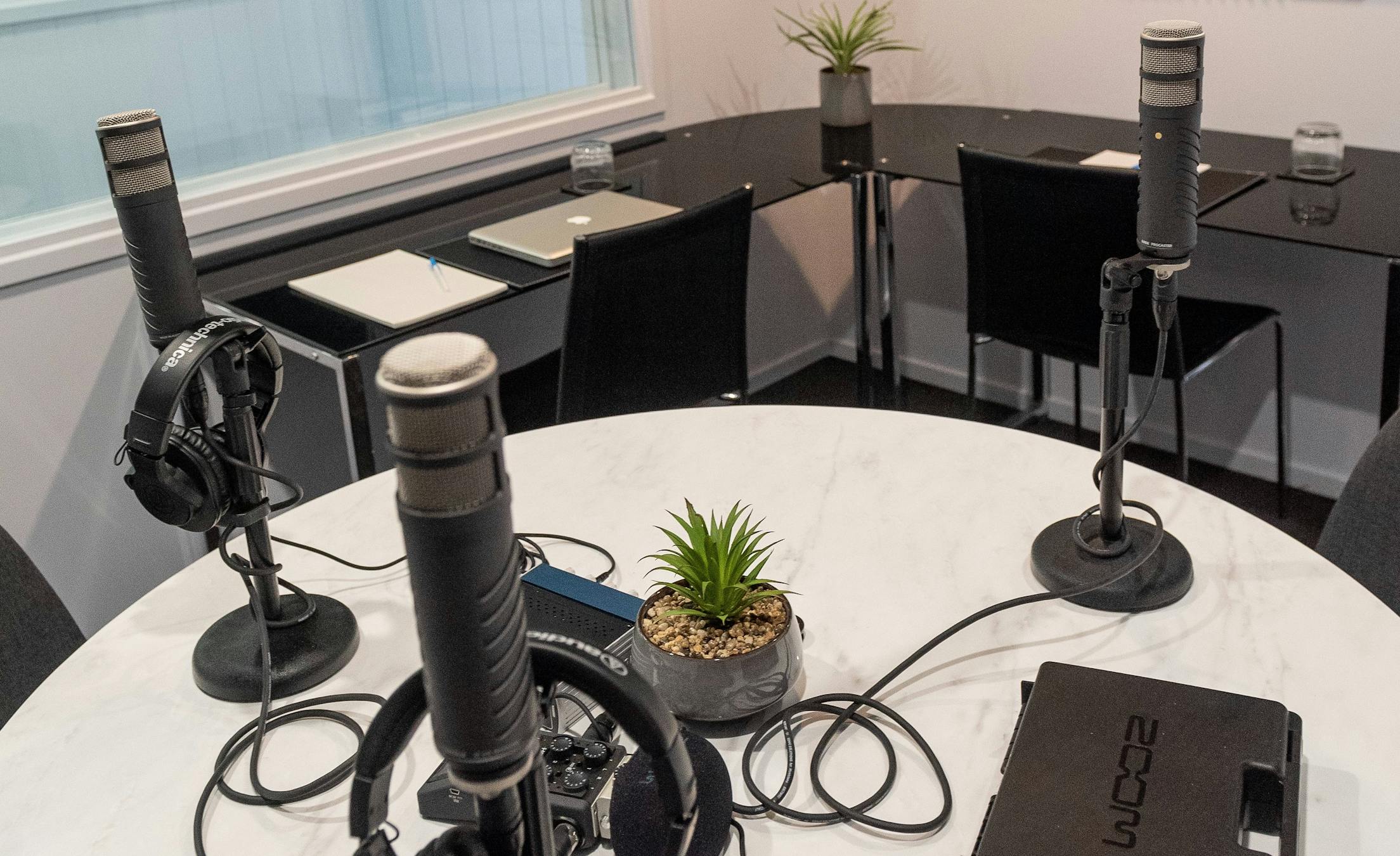 Creative studio at Podcast Studio Podcasting Room Spacely