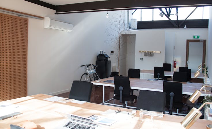 Four desks available in our light-filled office, shared office at Silver Street Studio, image 1