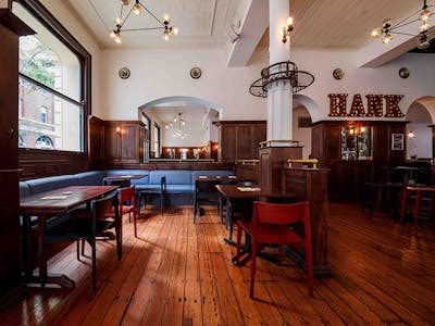 krokodille tildele fløjl Function room at Buffalo Bar - Hank's Bar and Dining Hall - Spacely