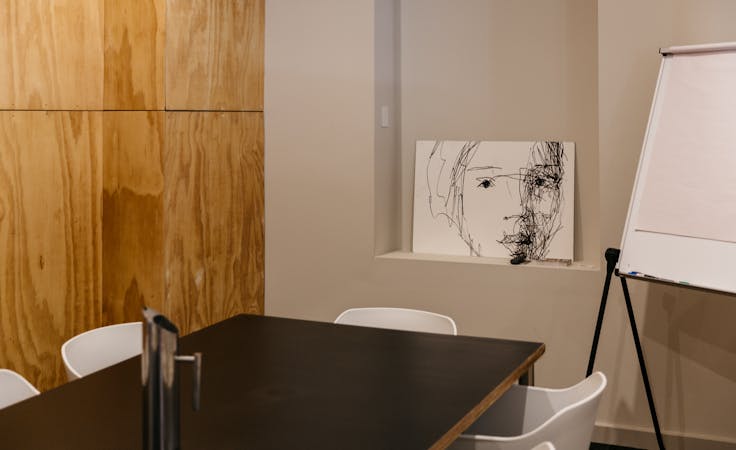 This affordable meeting room is fitted with an Apple TV and whiteboard, image 1