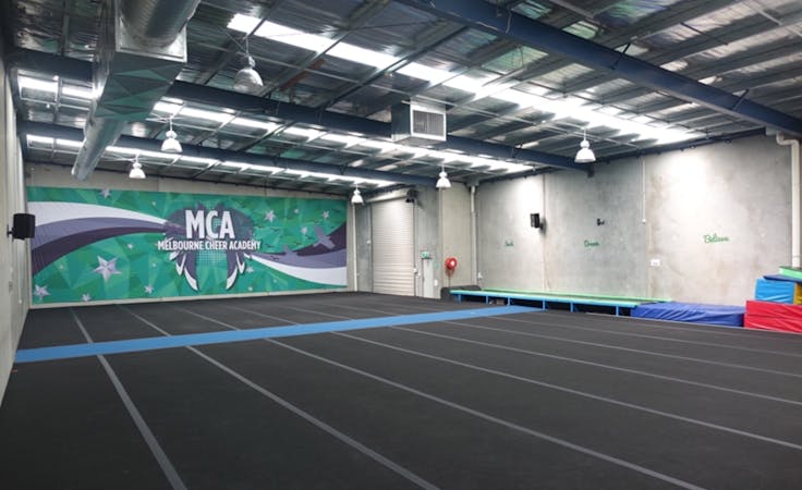 Gym with spring floors, multi-use area at Melbourne Cheer Academy, image 1