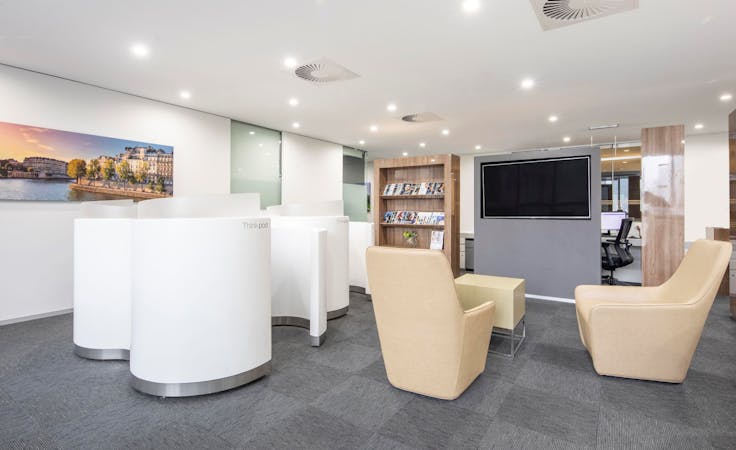 Access professional coworking space in Regus 90 Collins Street, hot desk at 90 Collins Street, image 1